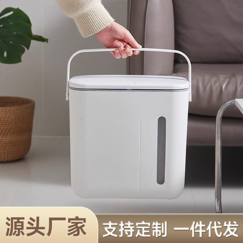 茶水桶塑料干湿分离茶渣废水桶配管子家用带视窗茶水桶茶具垃圾桶
