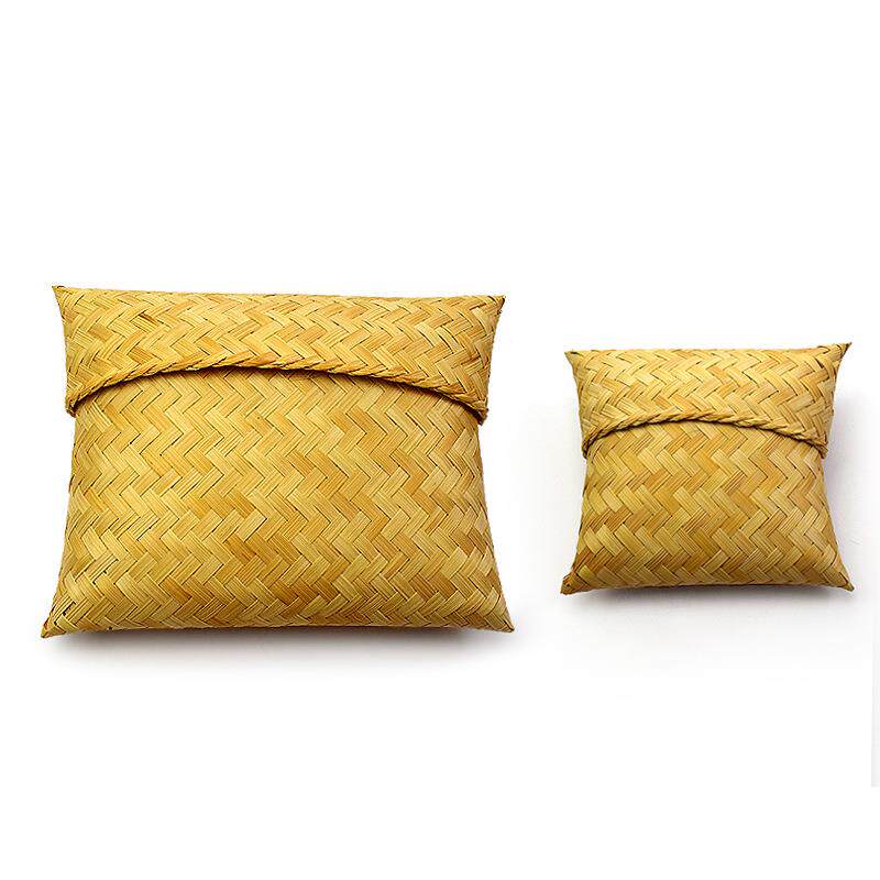 竹编包袋子茶叶收纳盒东南亚风格带盖子零食喜糖伴手礼竹包