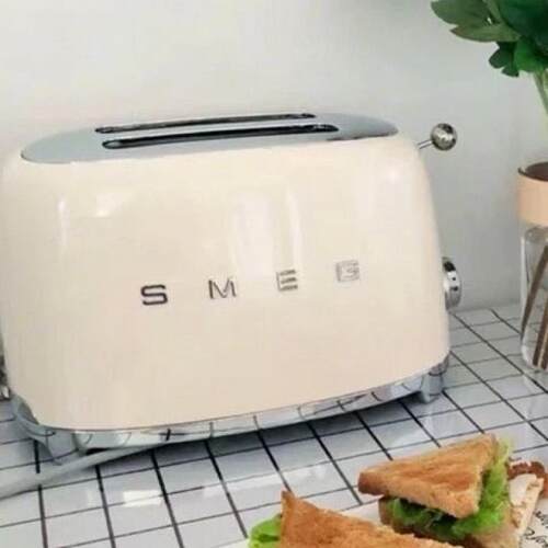 SMEG意大利 复古烤面包机多功能式TSF01多士炉家用小型