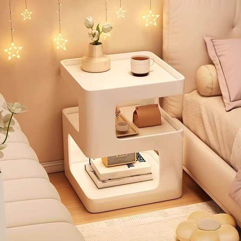 代床头柜小型创意铁艺床头柜替品代现简室约轻奢家用卧床头置al16