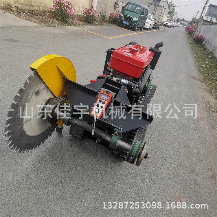 自行走路割GMS机遥控马式全自动切缝开缝机柴油切切路机
