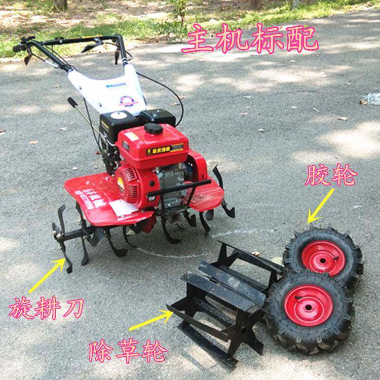 西宁丘陵小地块耕作机 小型两轮旋耕机 柴油水冷旋耕机