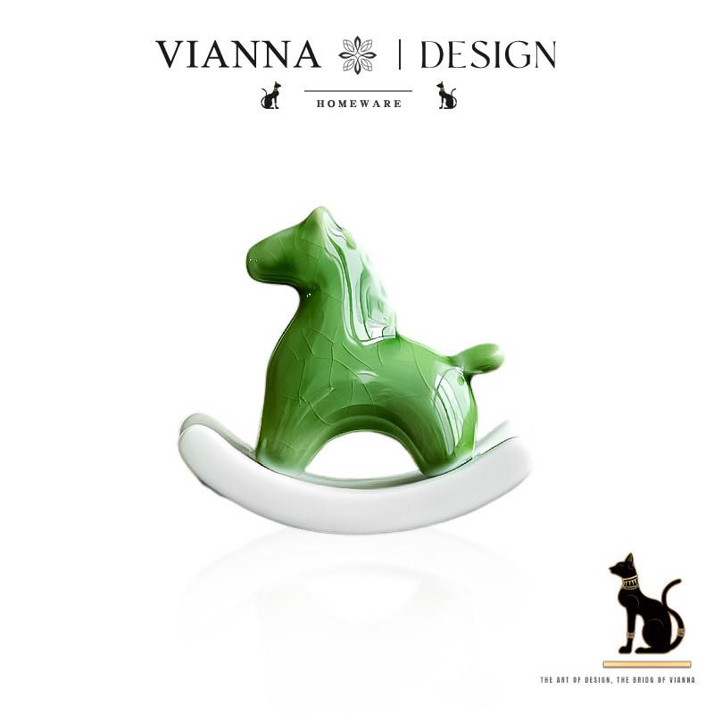 VIANNA丨摇摇马·Dim创意陶瓷桌面摆件玄关茶桌书房软装饰乔迁礼