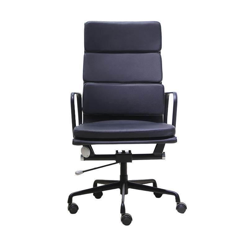 伊姆斯办公椅高靠背电脑椅皮质老板椅办公室会议椅升降座椅高级椅