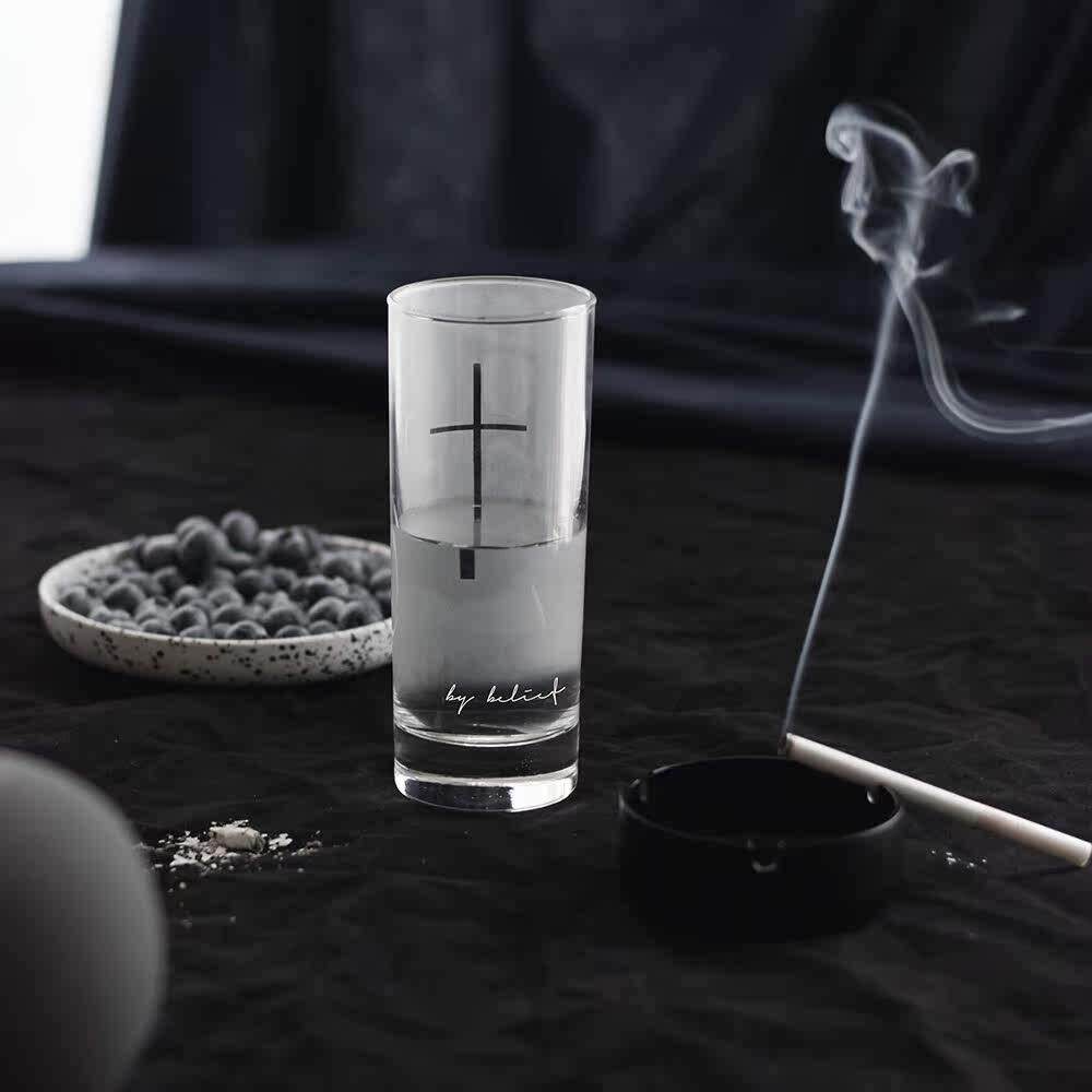 北欧风格玻璃杯 耐高温磨砂设计 情侣专用水杯 oroliving原创居家