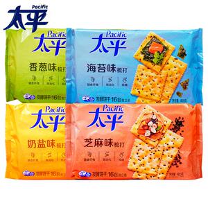 亿滋太平苏打饼干梳打400g/袋香葱奶盐海苔芝麻味早餐零食