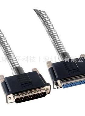 L-COM CSMT25MF 金属铠装D-Sub线缆 DB25公头/母头 双屏蔽 现货