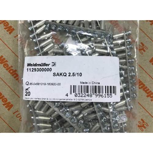 魏德米勒 SAKQ2.5/10 1129300000 SAKDU2.5短路条 桥接件 横联件