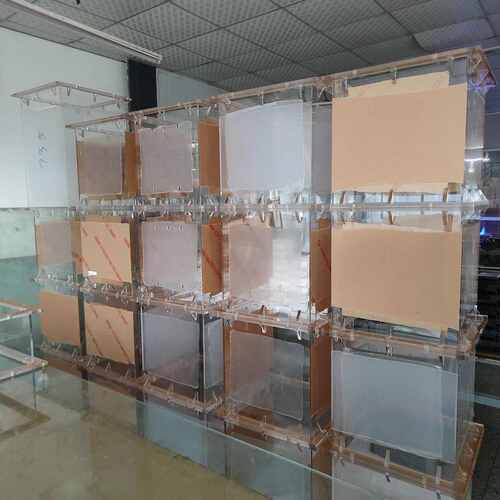 高精度透明亚克力法兰方型管道大型有机玻璃实验仪器定制加工