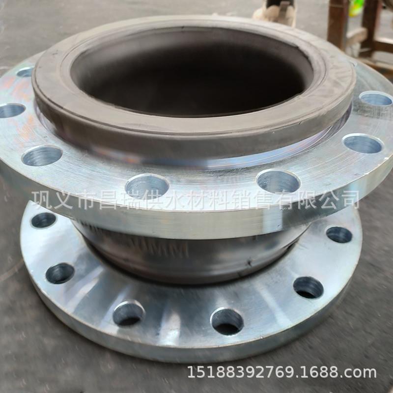 不锈钢304法兰式胶442接耐酸橡头胶软连接橡耐高温橡胶膨碱胀节