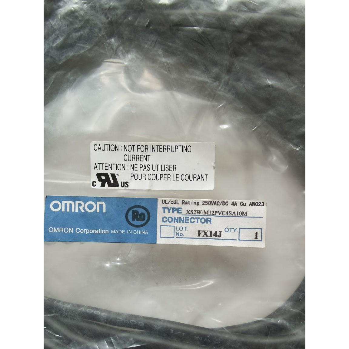 连接线 PVC 一公一母 M12 10米 XS2W-M12PVC4SA10M