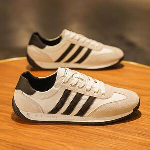 潮牌阿甘男鞋2025新款真皮透气旅游运动休闲板鞋男士老爹跑步潮鞋