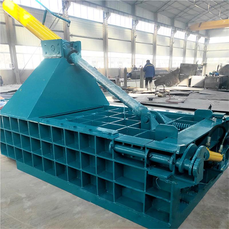 315自型动螺纹315钢压机 卧式金属彩钢打包机 铝屑铁缩渣压瓦块机