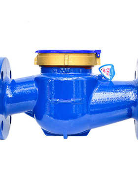 水表旋翼表蓝铸铁65水平-现货机械dn50湿式式大口法兰家用壳径干