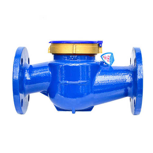 旋翼径式现货大口湿式干表家用水平铸铁壳法兰机械蓝水表-65dn50