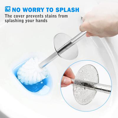 Toilet Bowl Brush and Holder Bathroom Cleaner Cleaning Tool