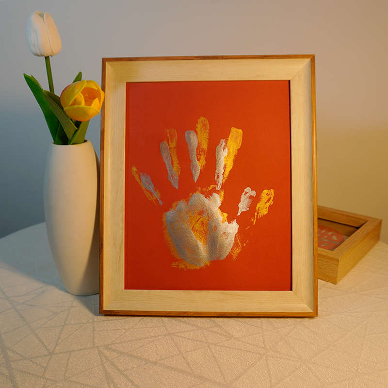 今生壹次结婚情侣手印相框携手一生diy手工油画颜料纪念意义礼物