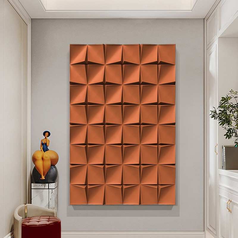 3d入户装饰画挂画人物过道抽象艺术走廊壁画客厅浮雕玄关立体图片
