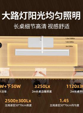 护眼大399路7灯学习学生宿舍阅读童工作书儿桌智能台灯R0-10W