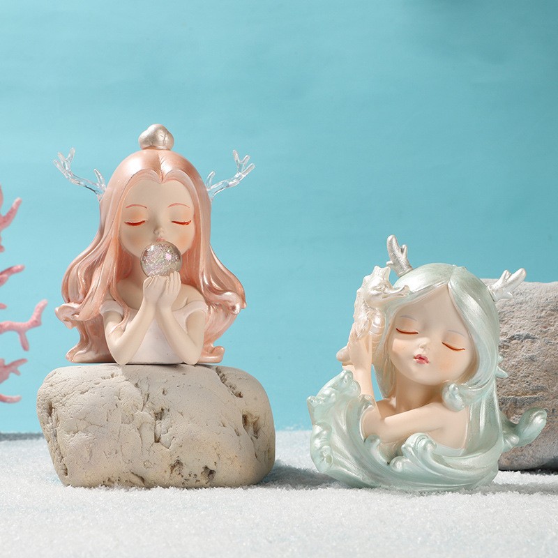 光海洋手女孩闺蜜女朋友生日礼品软装件家居摆流W1149-2装工饰品