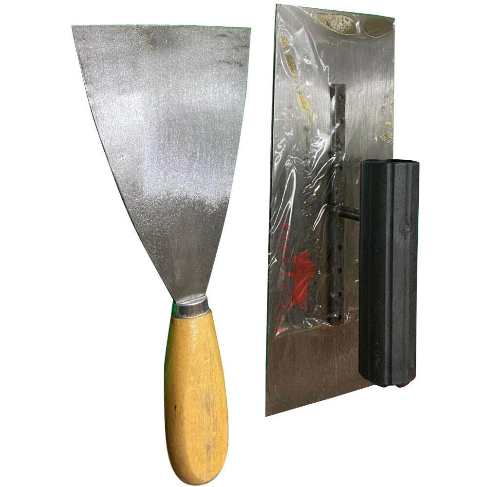 小铁板 塑料柄 木柄泥夹 抹灰刀 批批土 批墙备工具 抹泥刀油灰刀