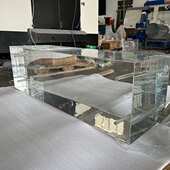 高透明亚克力板亚克力加工定制魔方块亚克力砖可雕刻抛光零切尺寸