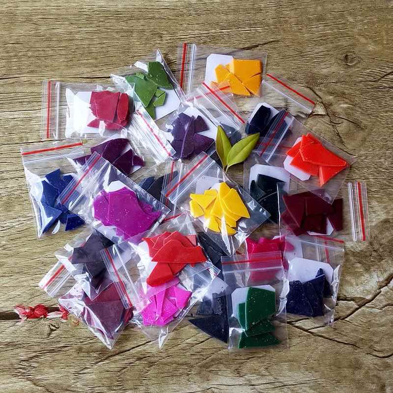 厂家直销2克24色染料颜料桃粉色块低温彩色香薰蜡烛固体色素