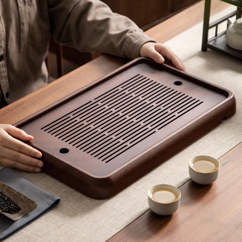 忆壶茶2026新款茶盘家用小型沥储水式茶台干泡功夫茶具竹茶海托盘