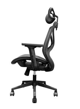 职员会议护椅2扶透手升降D办公椅舒适腰人体工学椅字FXF气黑色网