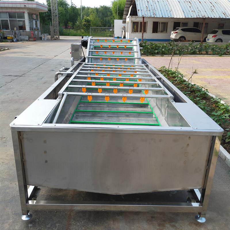 葡萄清洗机全自动大型洗瓜果机器工业用不锈钢桃子清洗设备