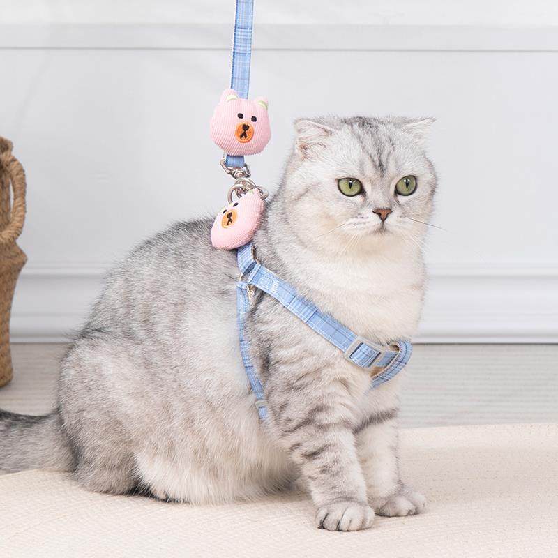 猫咪牵引绳幼猫防挣脱外出专用遛狗遛猫链子布偶银渐层可爱胸背带,宠物/宠物食品及用品,猫牵引绳,淘宝优惠券,粉丝福利购,淘宝优惠卷