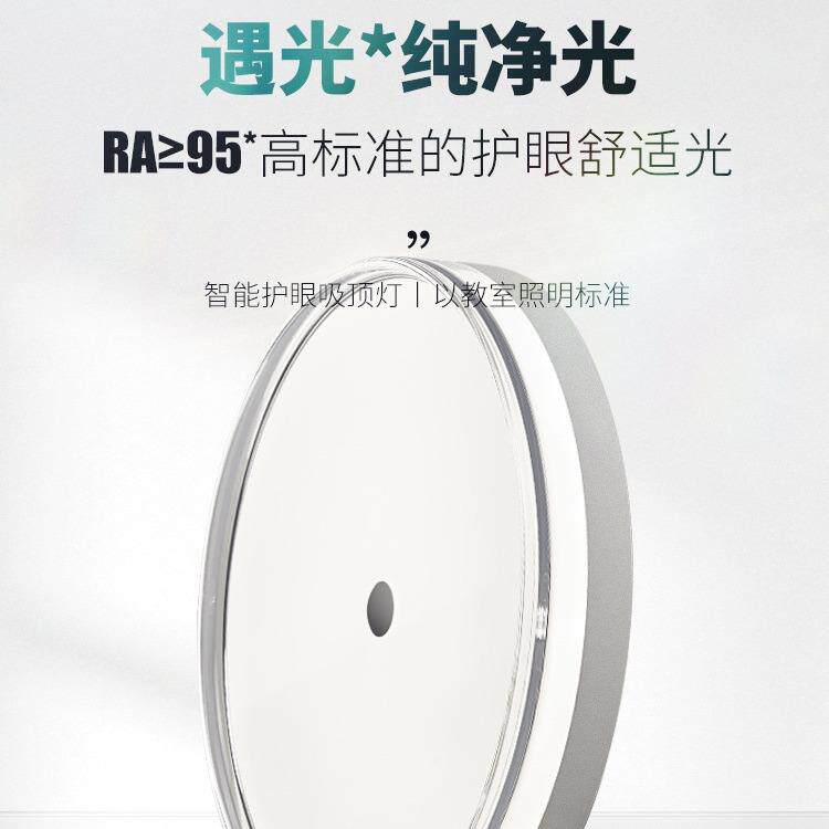 现代简约卧室吸顶灯极简北欧书房灯房间 全光谱护眼灯个性阳台灯