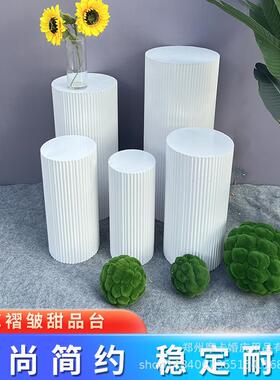 婚庆道柱JGW具铁艺婚布置甜品台波纹圆路引婚礼甜品桌派对订展示