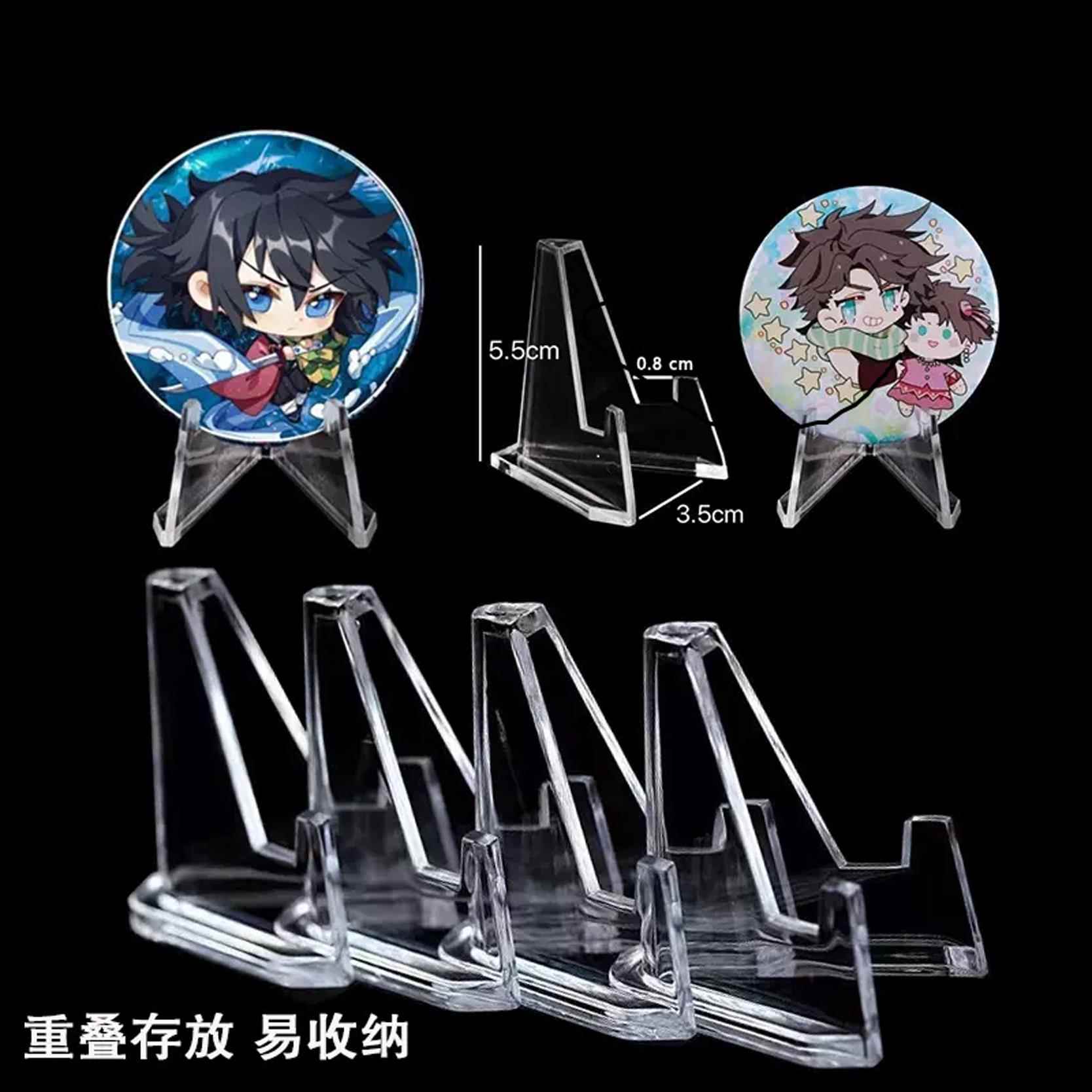 吃谷人吧唧展示架追星桌面秀明装饰摆件日系支架硬卡硬币徽章展示