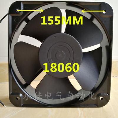 18060工业轴流风机FP-18060EX-S1-B风扇220V 18CM/厘米180X180X62