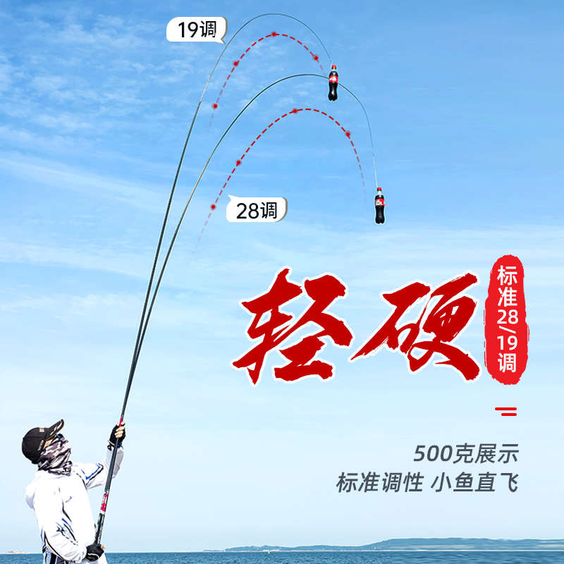 短节鱼竿溪流竿手杆碳素超轻超硬19调28调钓鱼竿鲤鲫鱼竿超细手竿