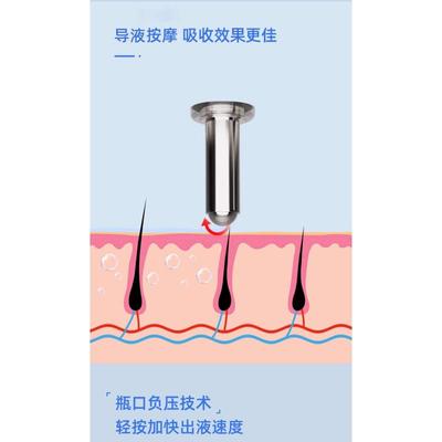 函得仕电动头皮上药器梳子红光护发震动按摩生发液导入梳上药器