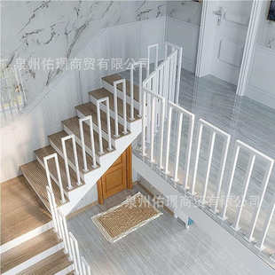 家用简约室内水管扶手护栏老人儿童栏杆阁楼旋转楼梯栏杆护栏
