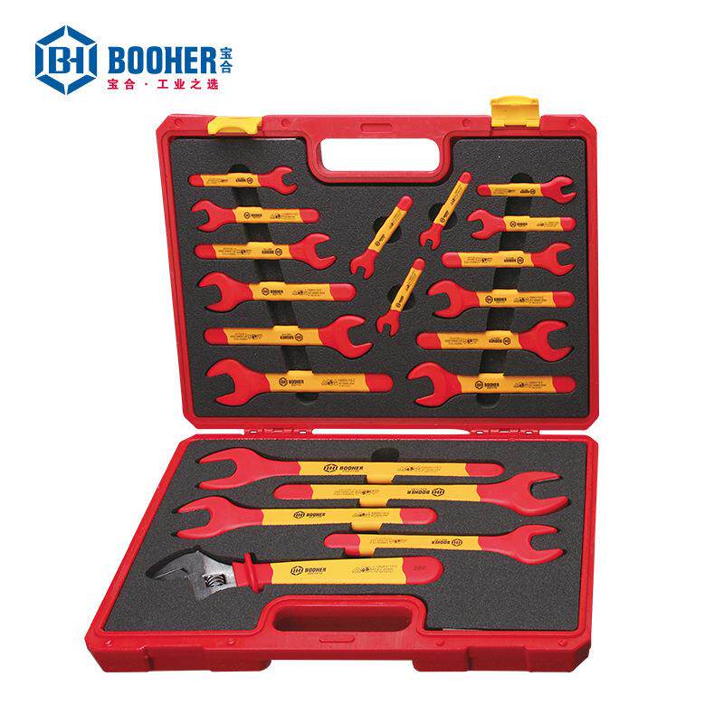宝合(booher)20件套绝缘开口扳手工具组套6~32mm0200308