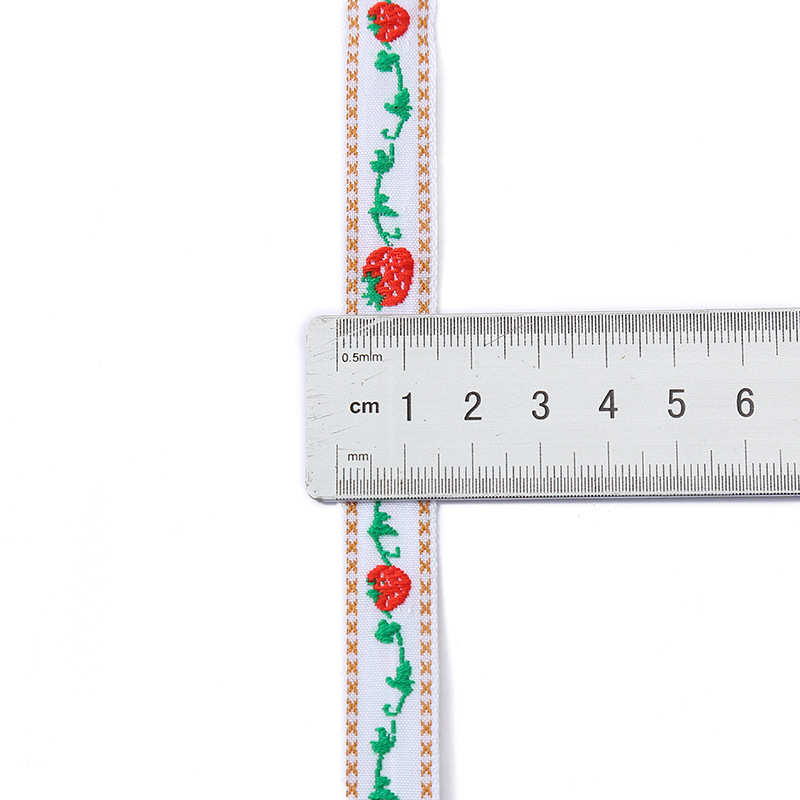 批发高档刺绣花边 小清新草莓田园民族风花边DIY服装辅料饰品配件