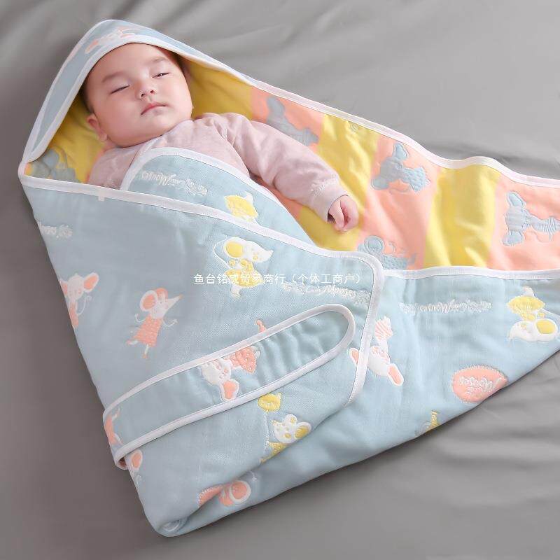 德系生生婴儿纯初棉抱被产房包单新儿春秋包包被eyb00224夏季宝宝