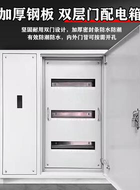 双层门配电箱定做气C45全套工程厂家用户外室内控制柜基业箱明装