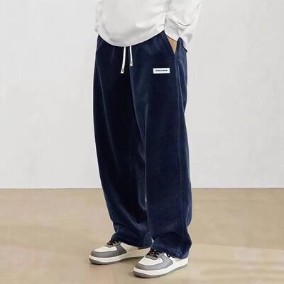 MenS 2Pack Corduroy Sweatpants with Drawstring Polyester