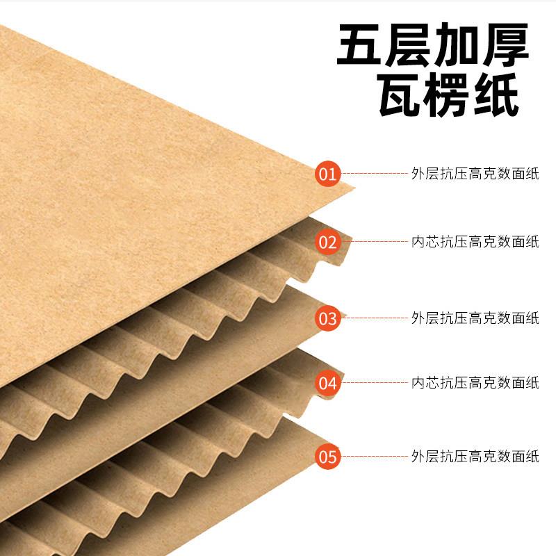 红酒气柱纸支袋双装箱加厚加硬五层楞快递纸箱打包箱瓦LZW纸壳子