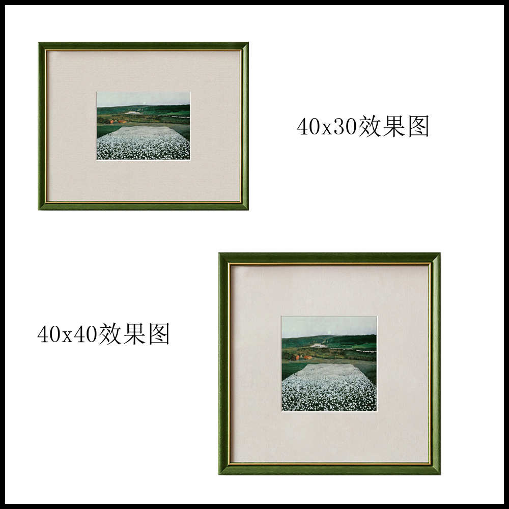 弗里绿装饰画卧室实木壁画油画单幅小众边艾米尔顿欧式餐厅画挂画