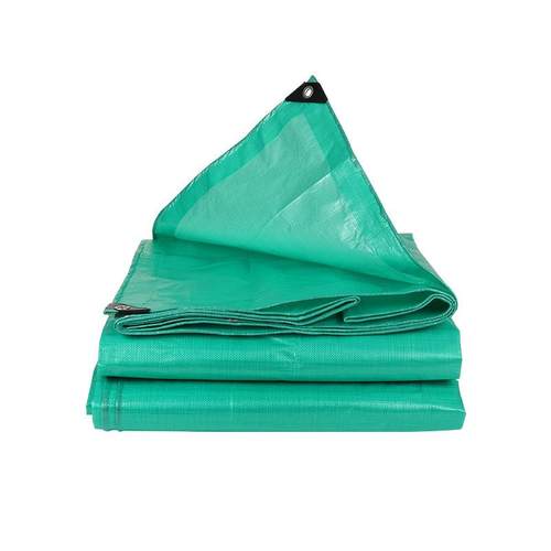 厂家现货双绿PE篷布140G加厚塑料布遮阳布户外车棚雨布油布