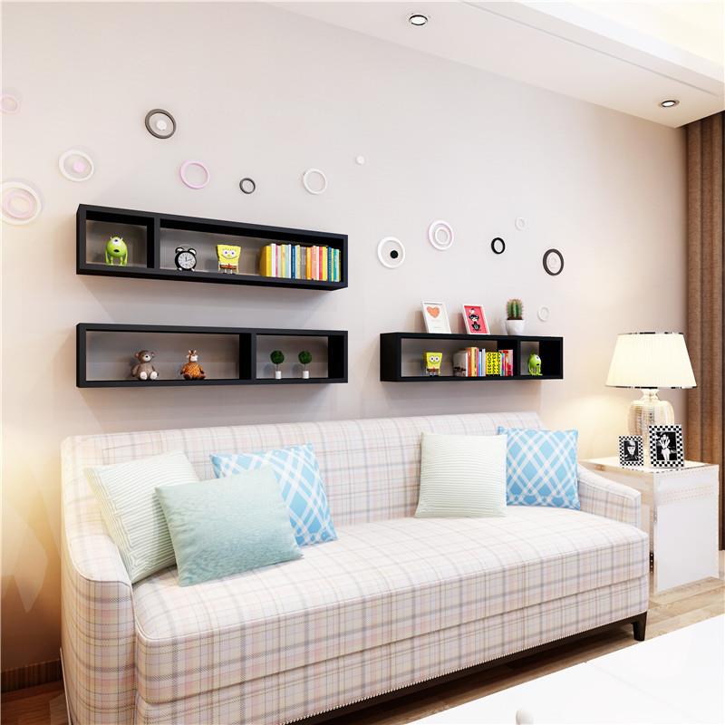 正品新品荐多置功能推一字隔板简易书架收纳架墙上板物架层架托架