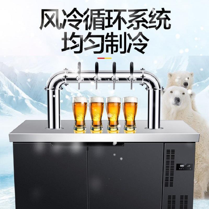 自商用扎风冷冷藏全动一MPP体机啤酒机酒吧精啤酿打酒机机售酒柜