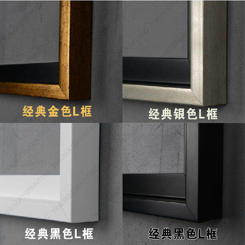 风景油画装饰画手绘无框沙发背景墙客厅挂画地中海现代YIHUI358