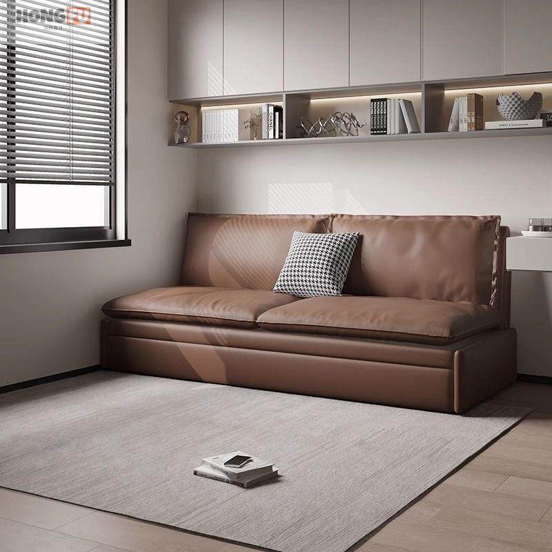 小户型沙发床两用折叠奶油风客厅多功能猫抓布书房单人2026年新款